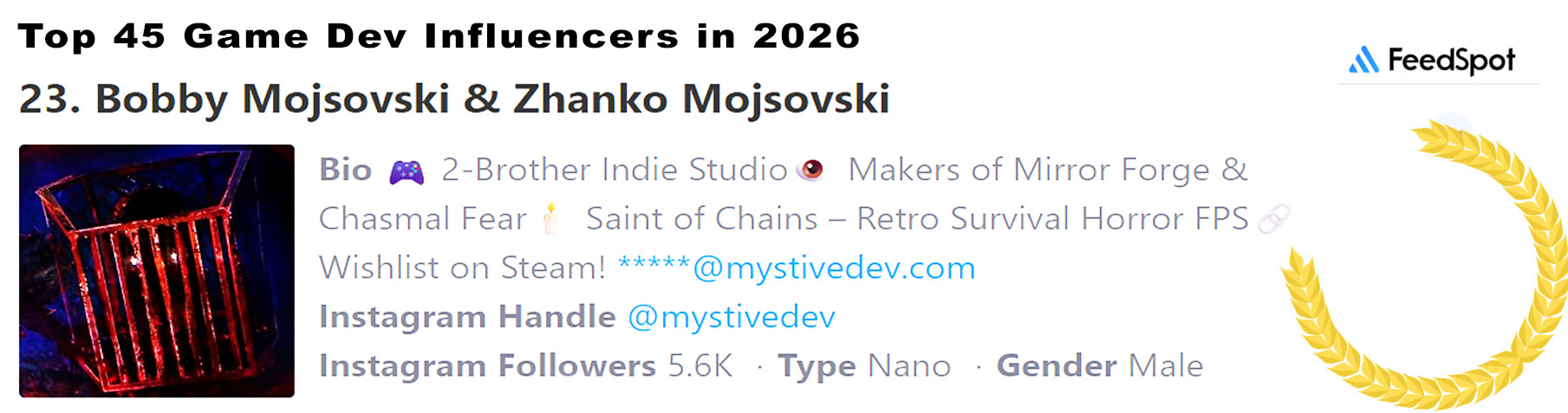 Top Indie Devs in 2026