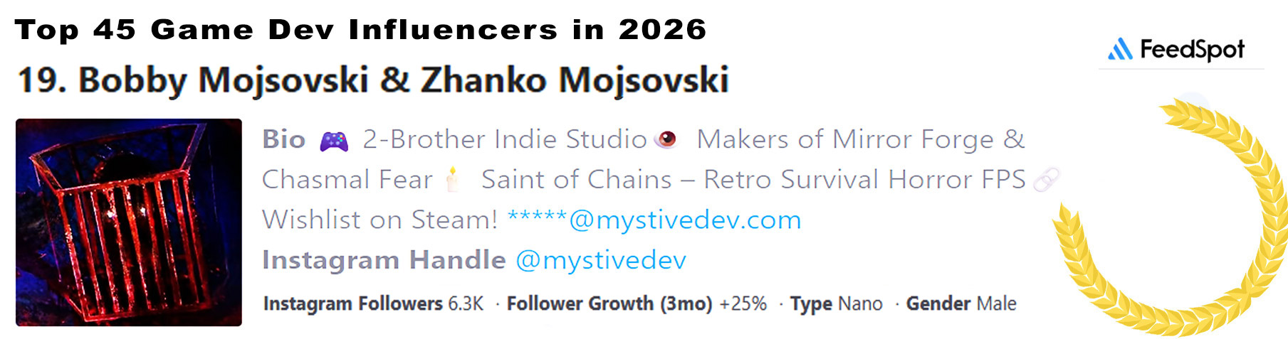 Top Indie Devs in 2026 Top Indie Devs in 2026